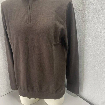 Men’s Washable Cotton-cashmere Half Zip Sweater