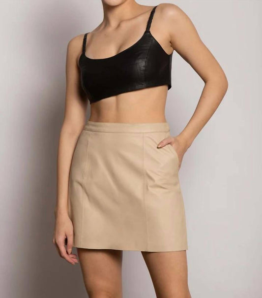 Leather Mini Skirt
