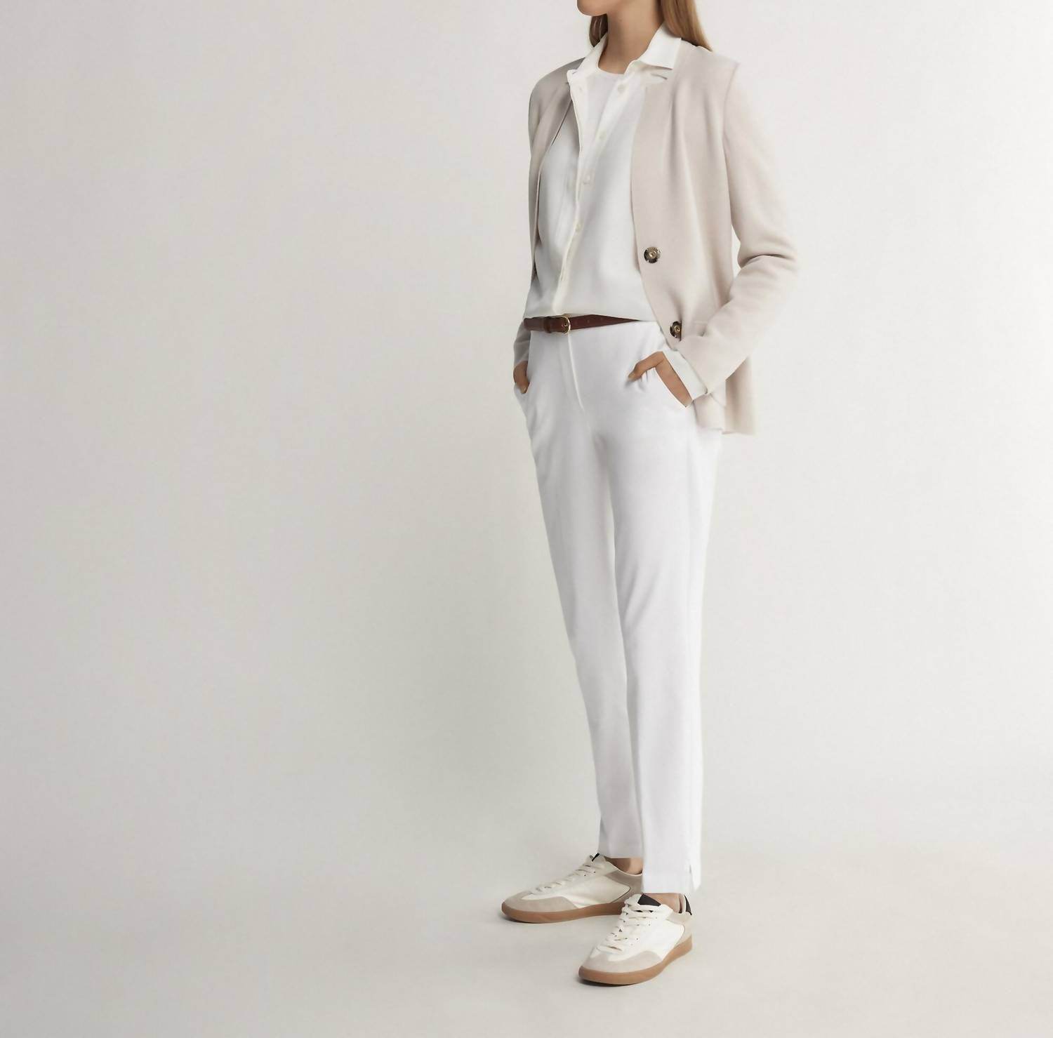 Falconeri - Soft Cotton Cigarette Pants - Rack Hunt -