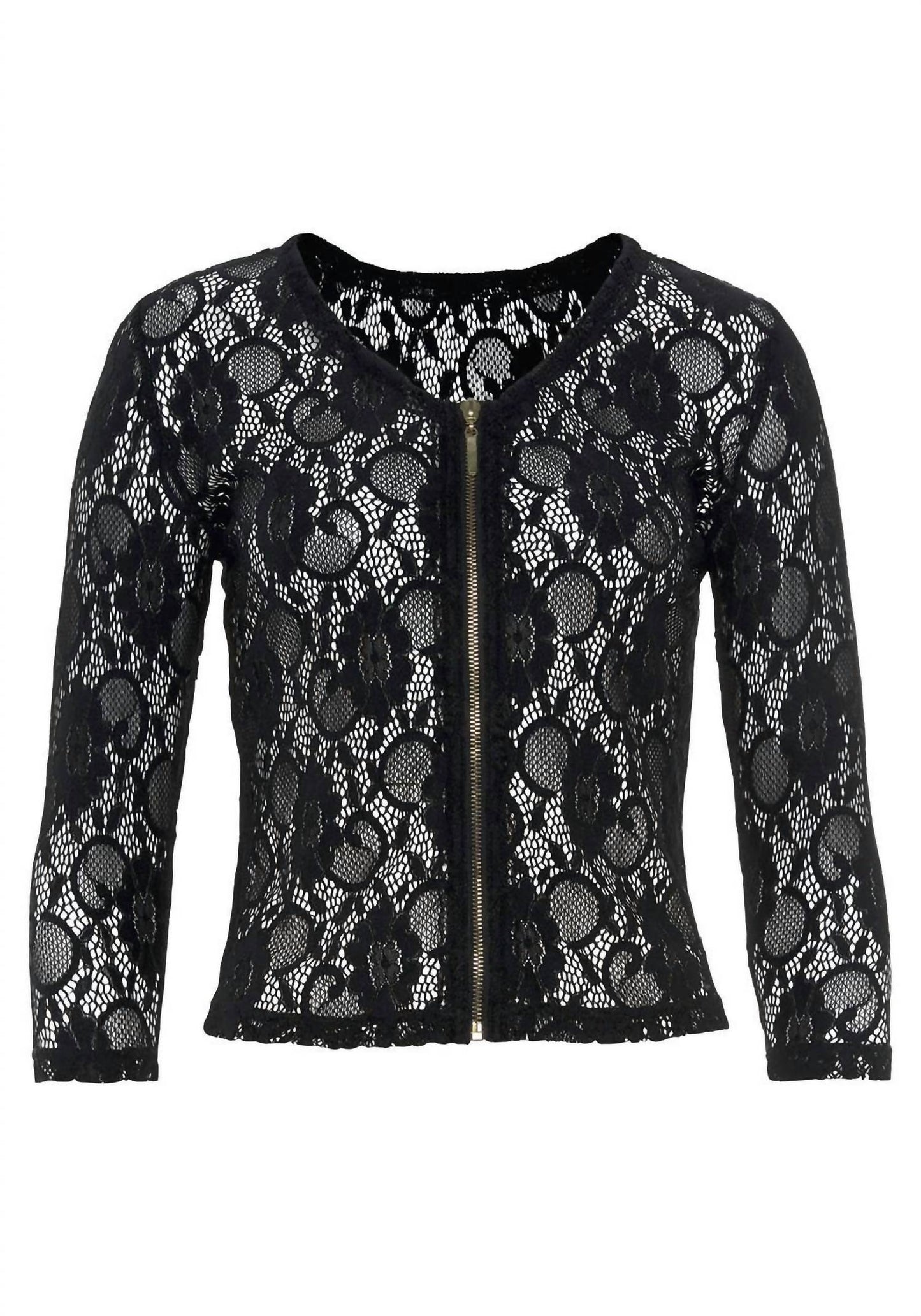 Floral Lace Zip Jacket