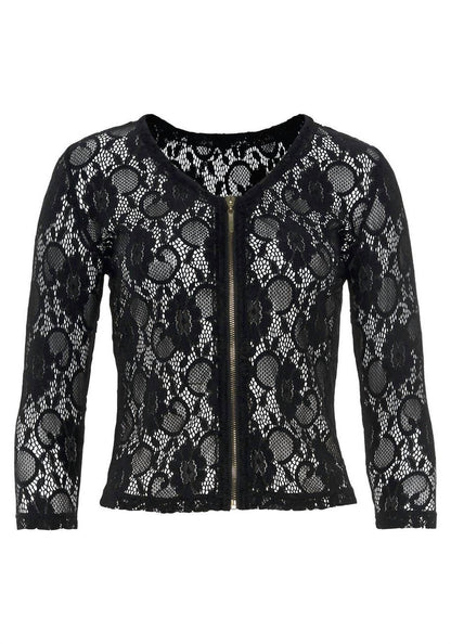 Floral Lace Zip Jacket
