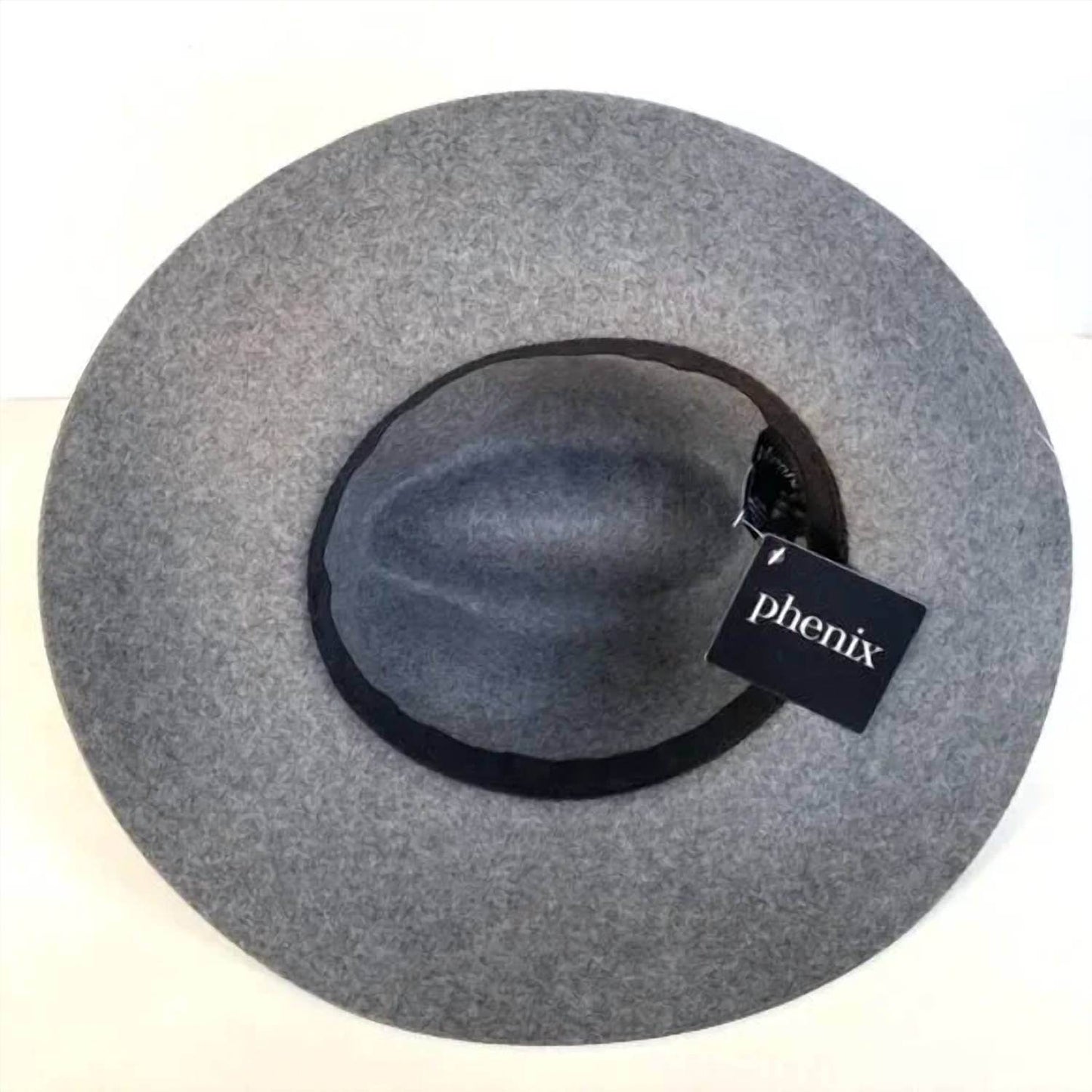 Phenix - Wide Brim Wool Leather Fedora Hat - Rack Hunt