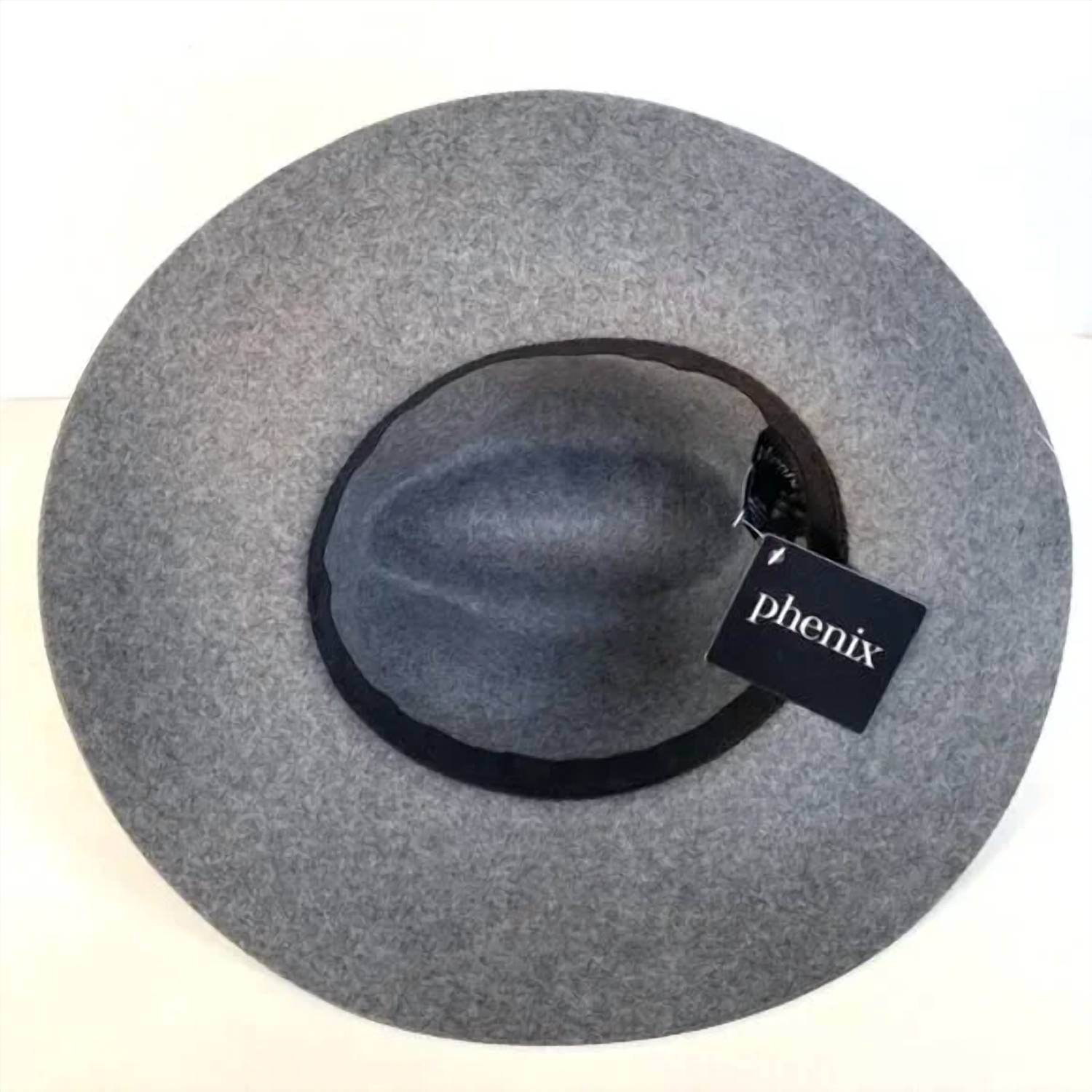 Phenix - Wide Brim Wool Leather Fedora Hat - Rack Hunt