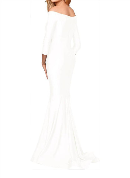 Off-shoulder Mermaid Gown
