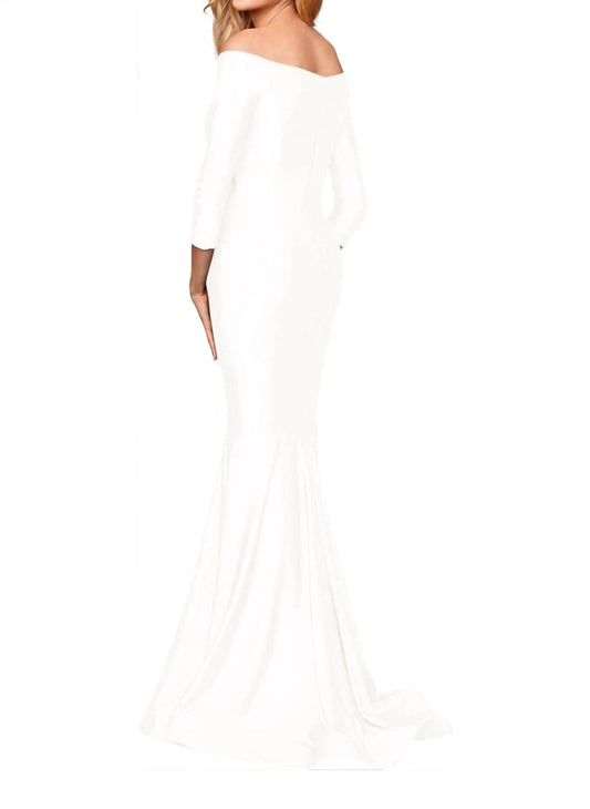 Off-shoulder Mermaid Gown