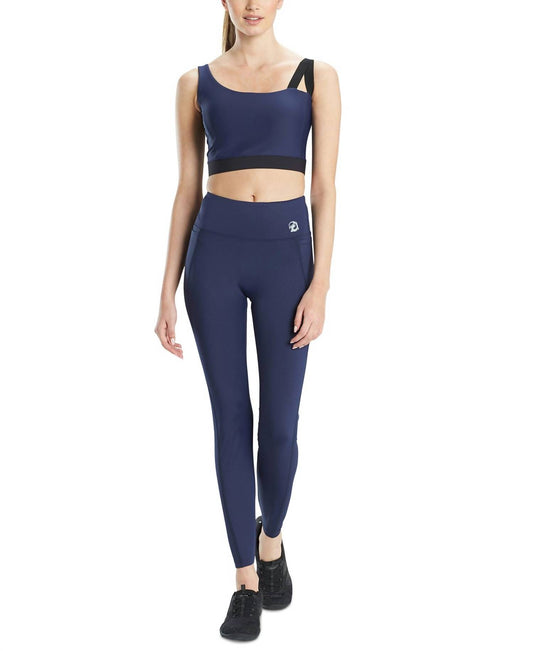 Josie Natori Womens Activewear Active Solstice Asymmetrical Cropped Cami Top