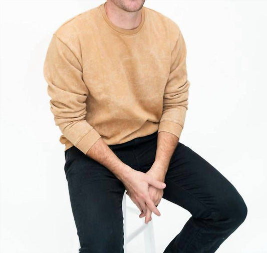 Honey Acidwash Sweatshirt Top
