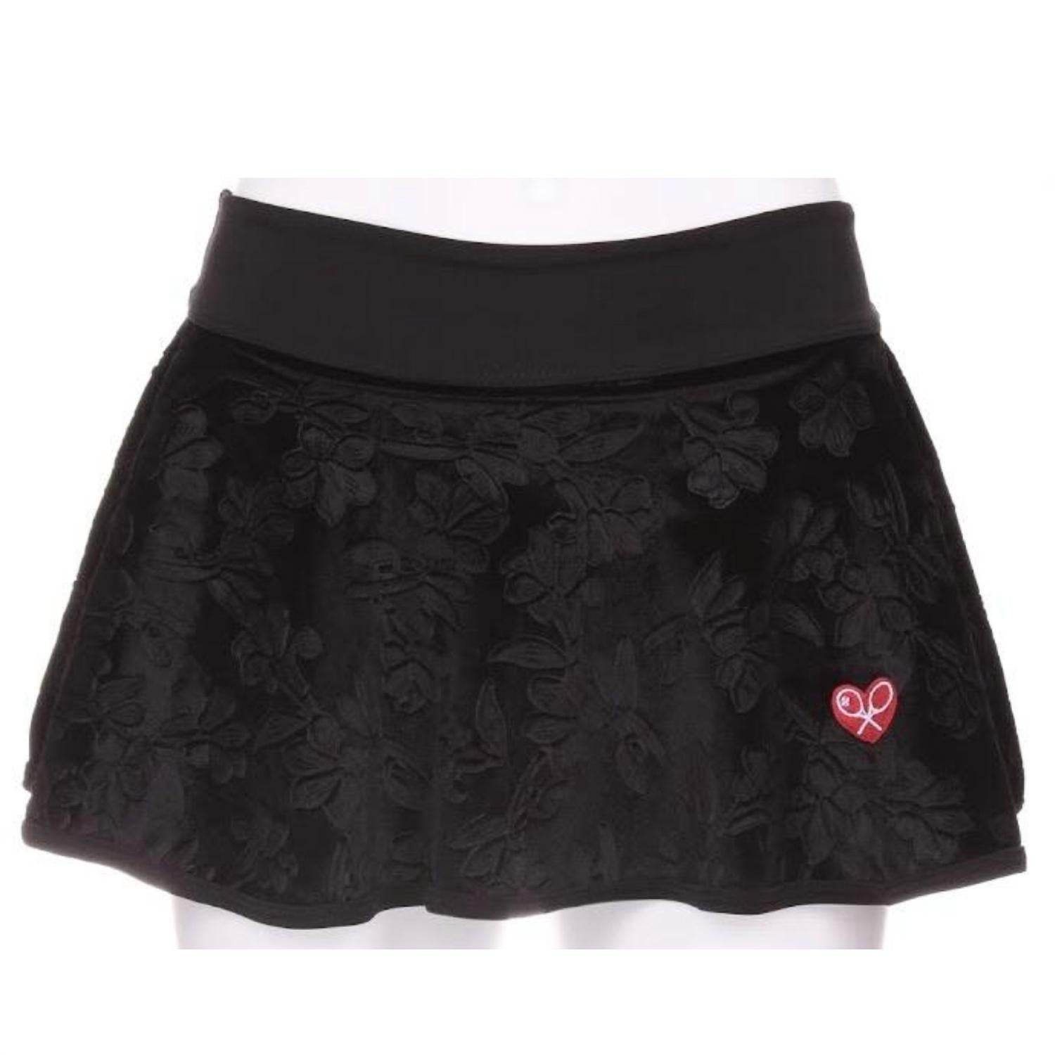 Love Love Tennis - Women's Velvet Love Tennis Skirt - Rack Hunt -
