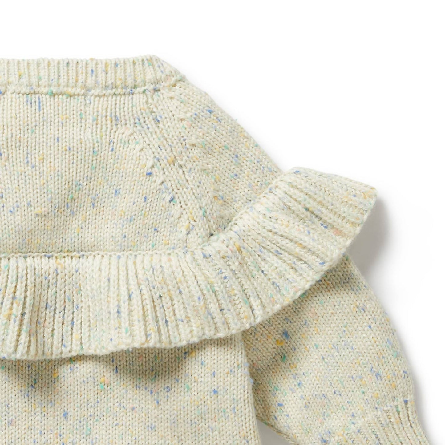 Kid's Knitted Ruffle Sweater