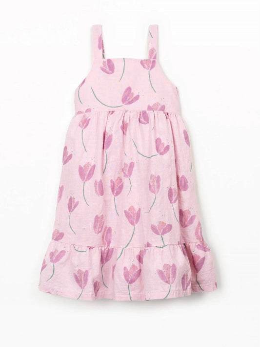 Girls Woven Tulip Dress