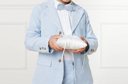 Boy's Organic Seersucker Suit Jacket