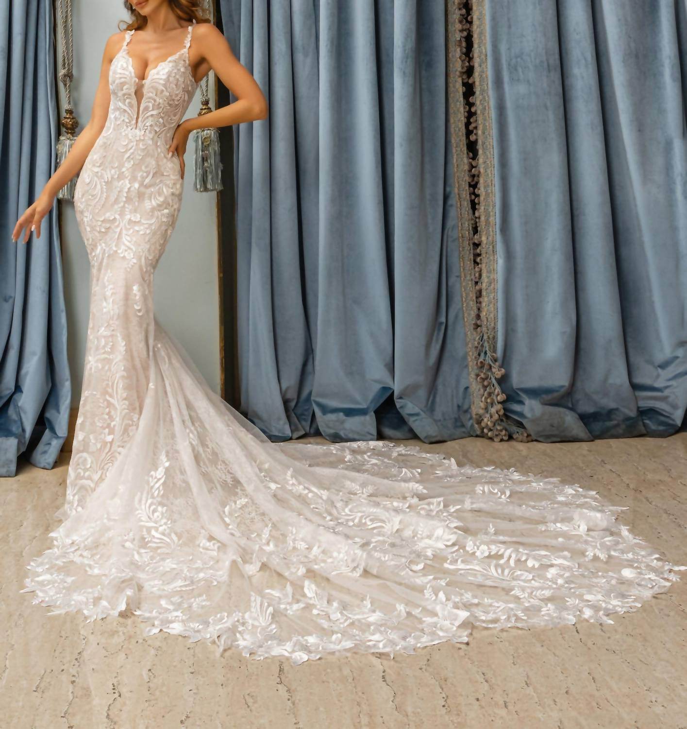 Kitty Chen Couture - Luna All Over Lace Gown - Rack Hunt -