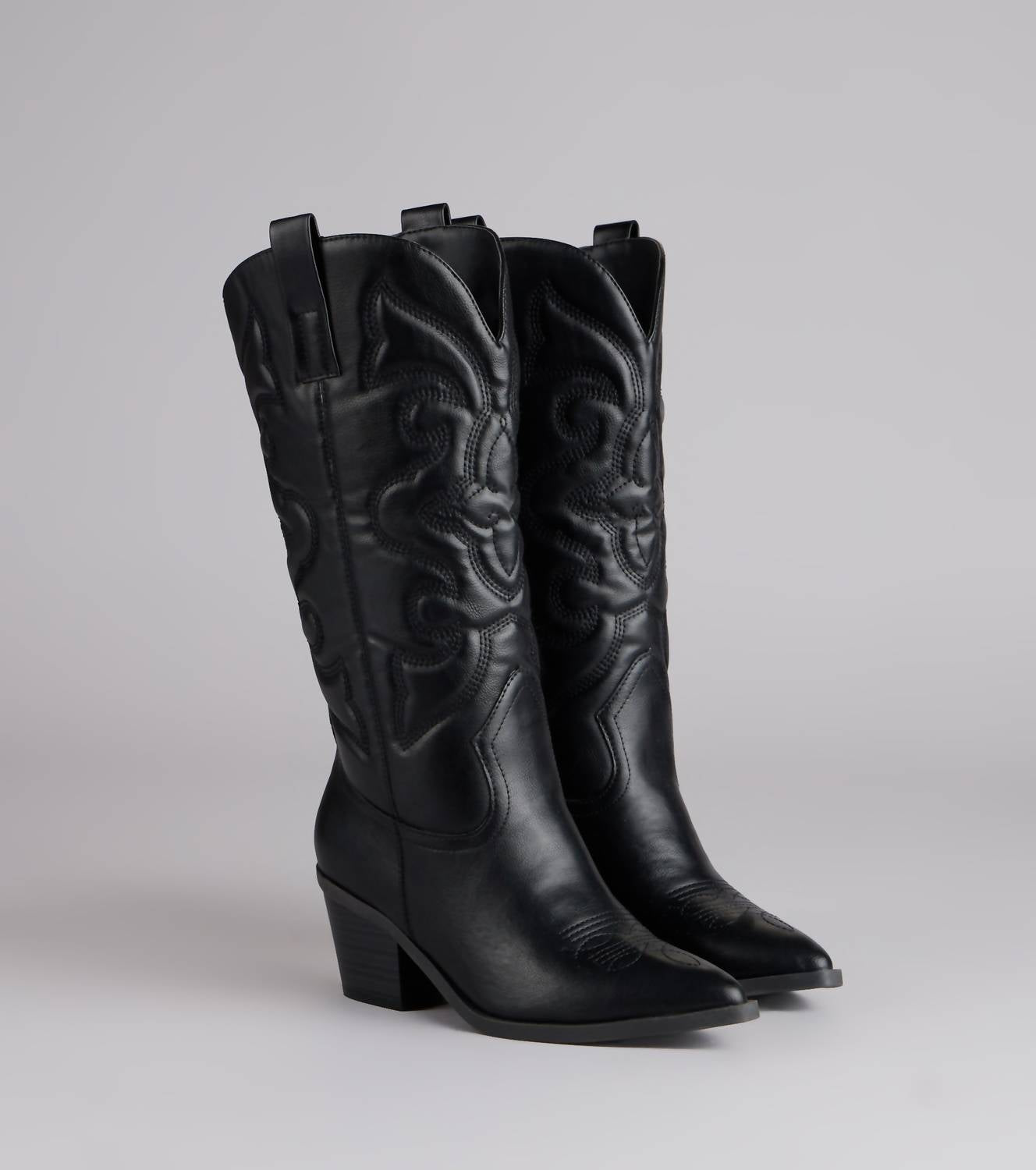 Women's Mid Calf Cowboy Boots