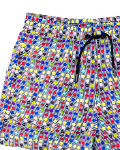 Men's Dot And Cross Swim Trunks