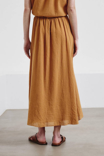 Organic Cotton Crêpe Gauze Skirt