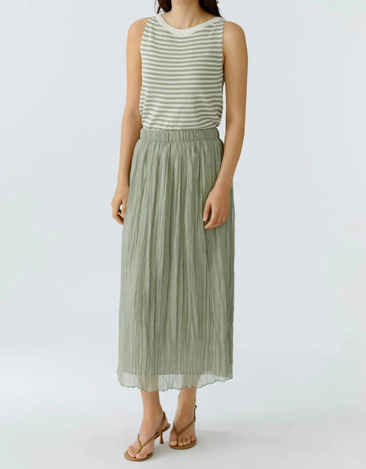 Pleated Maxi Skirt