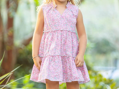 Girls Sugar Bloom Tier Dress