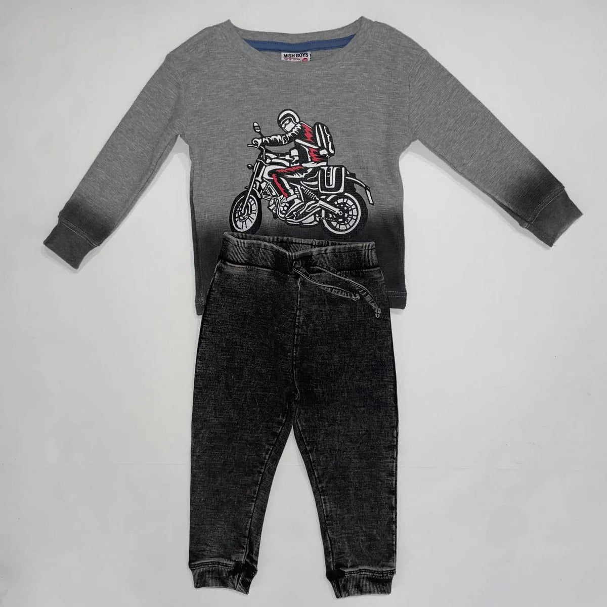 Kids' Motorcycle Long Sleeve & Jogger Pant Set