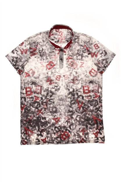 Letters Print Polo Shirt