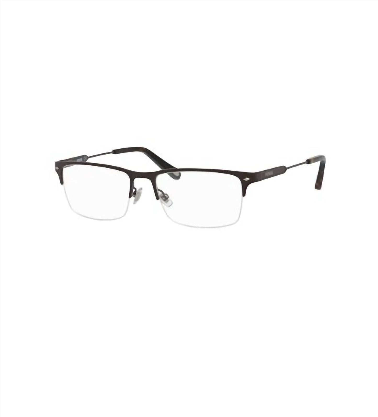 Men's 6080 Half Rimless Stainless Steel Eyeglasses