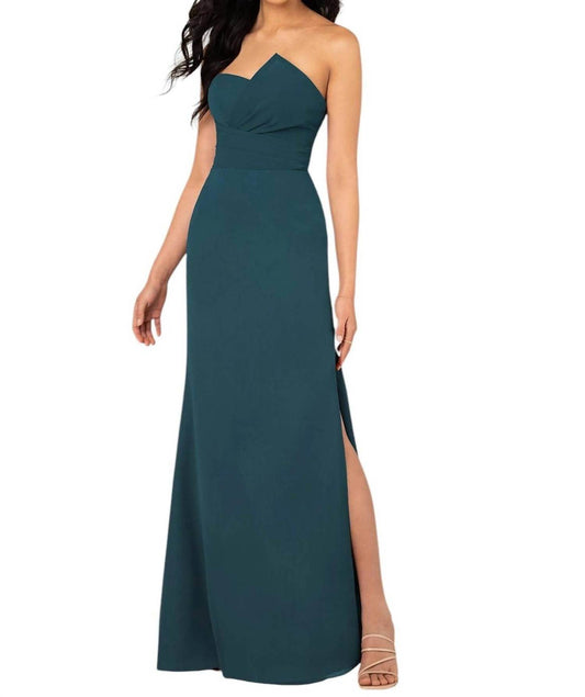 Sorella Vita - Strapless Chiffon Bridesmaid Dress with Notched Neckline - Rack Hunt -