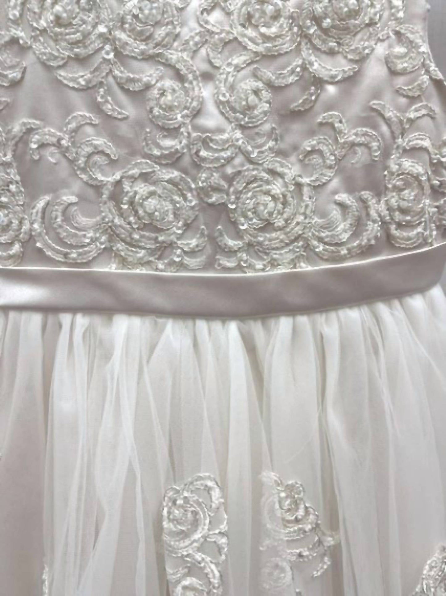 Girls Gardenia Embroidered Lace Dress