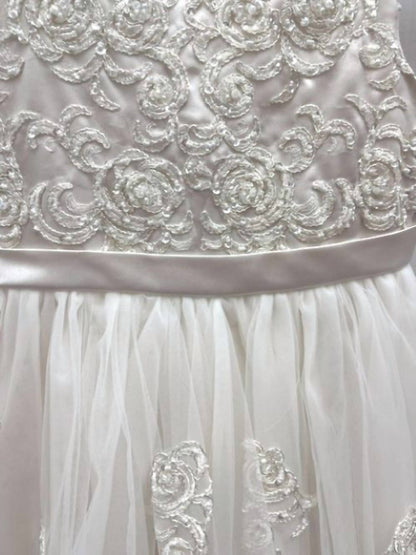 Girls Gardenia Embroidered Lace Dress