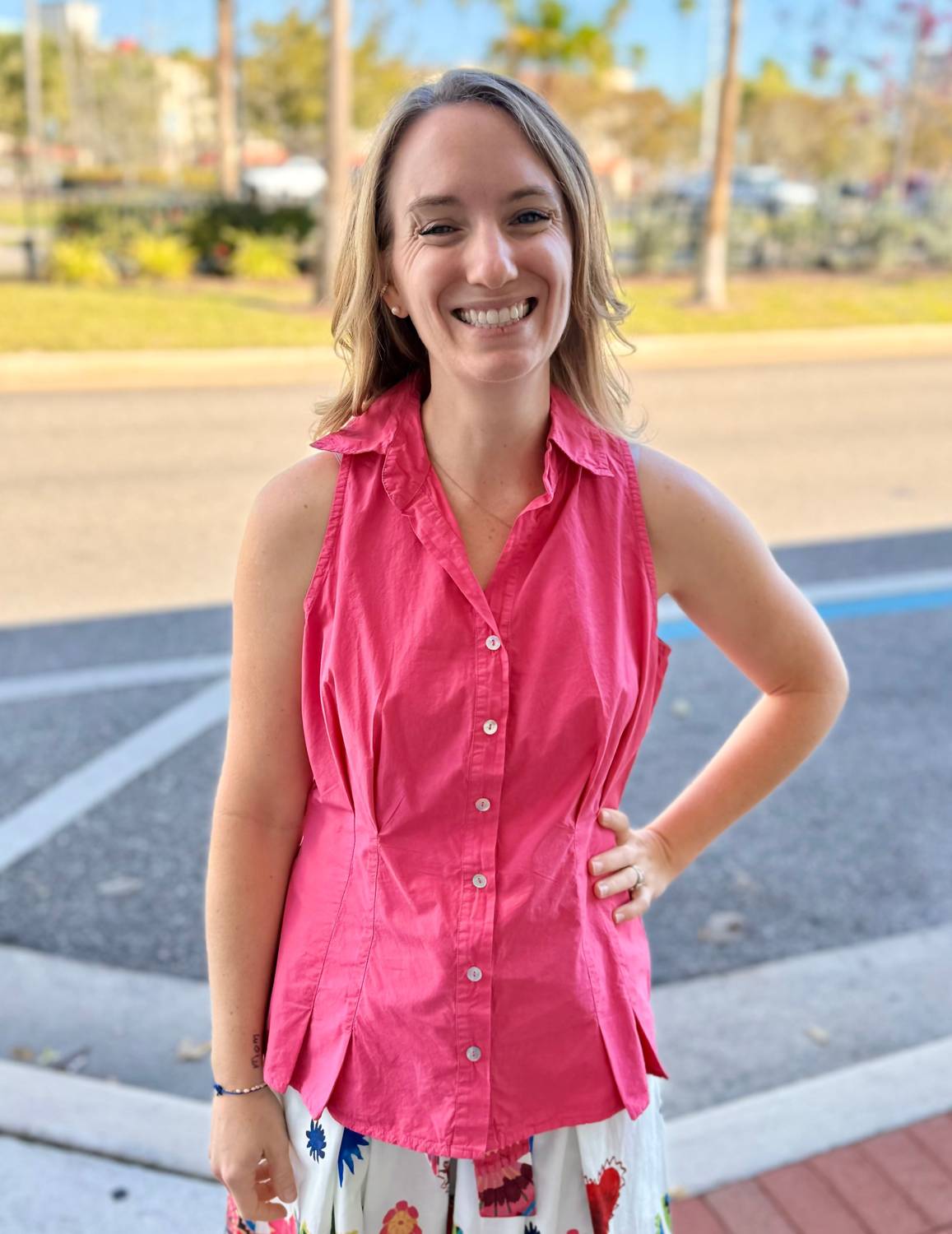 Pleat Tank Top