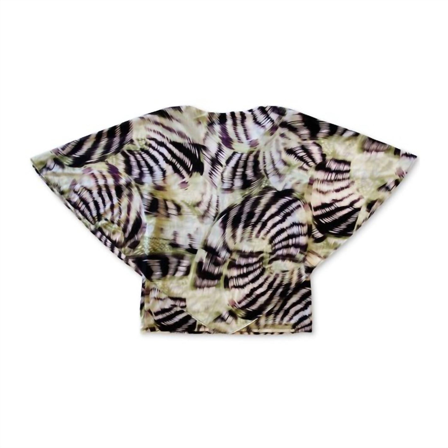 Women's Short-Sleeve Printed Blouse - Petite