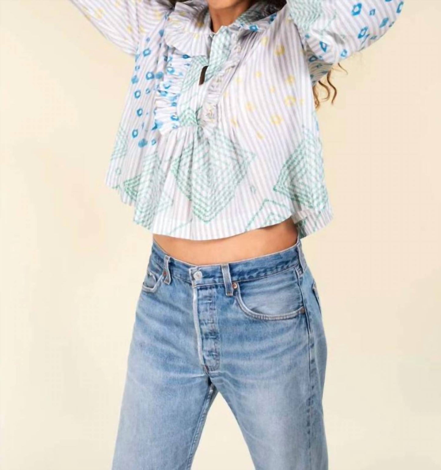 Baya Frill Long Sleeve Blouse