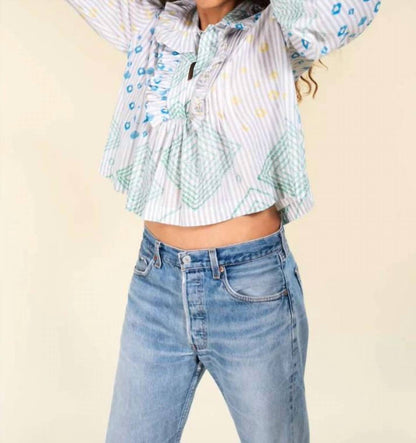 Baya Frill Long Sleeve Blouse