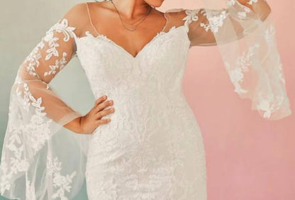 Lace Wedding Gown With Chapel Train