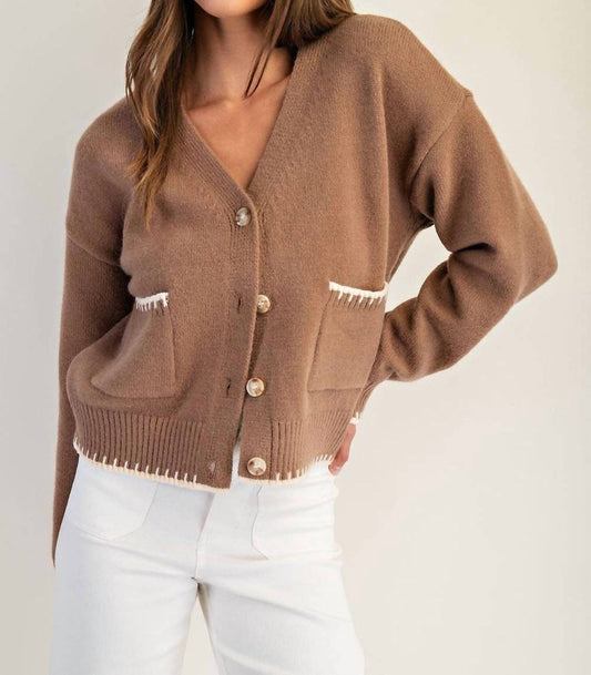 Button-Down Stitch Cardigan