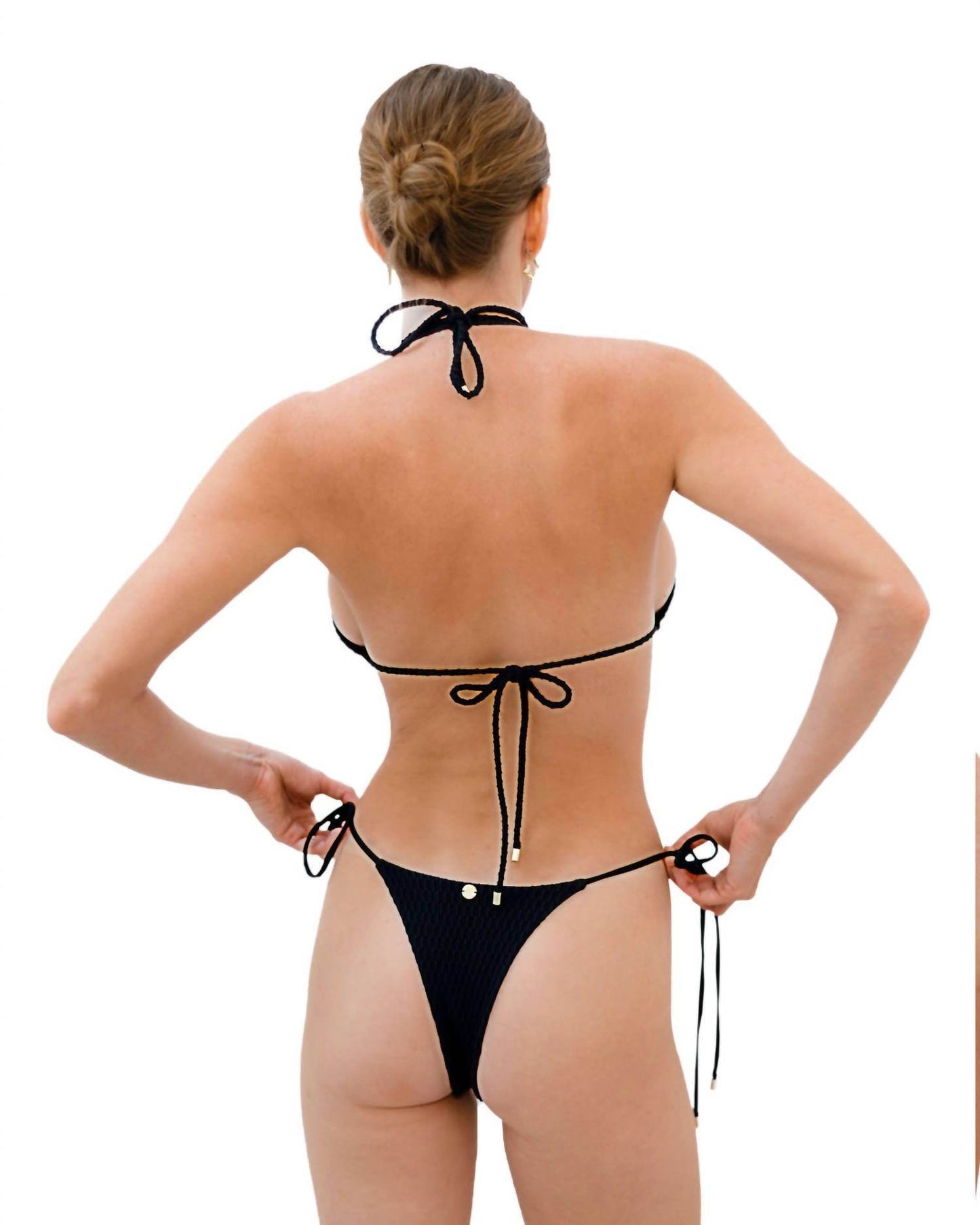 Gigizara - Shadow Horizon Bikini Top Textured Black Elegance - Rack Hunt -