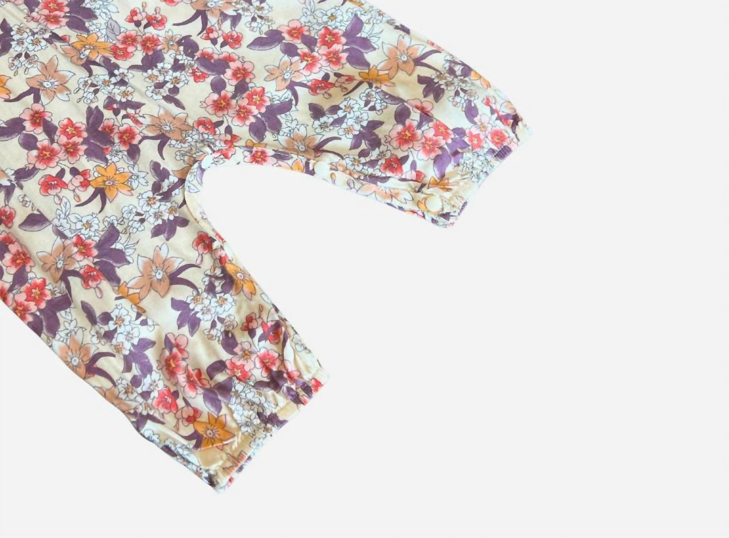 Girl's Floral Print Romper