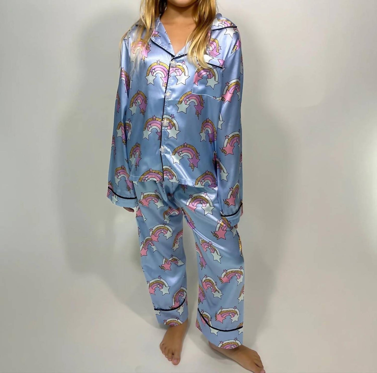 Rainbow & Stars Silky Set