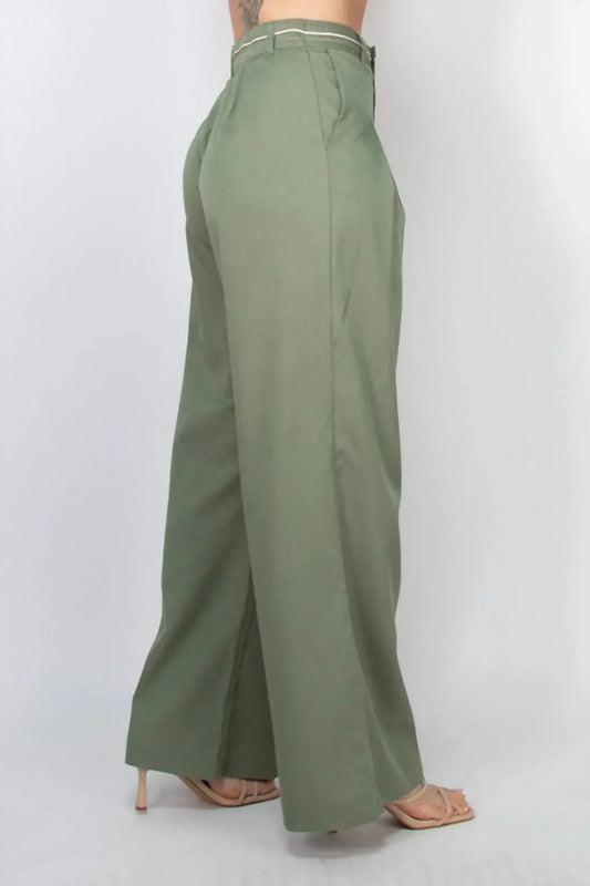 Shopirisbasic - Pintuck Woven Wide Leg Pants - Rack Hunt