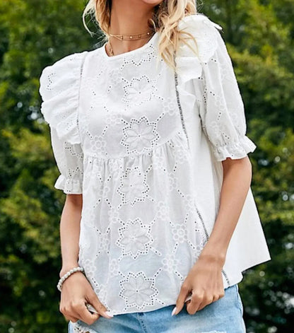 Licosa - Leah Eyelet Blouse - Rack Hunt