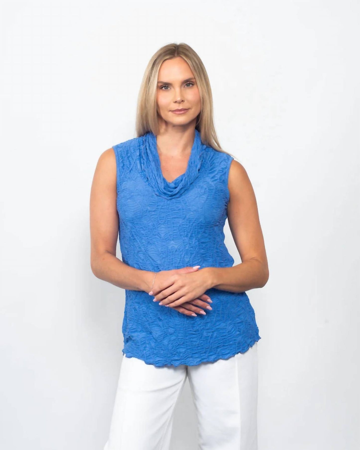 Cowl Neck Sleeveless Top