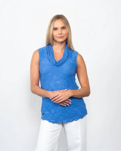 Cowl Neck Sleeveless Top