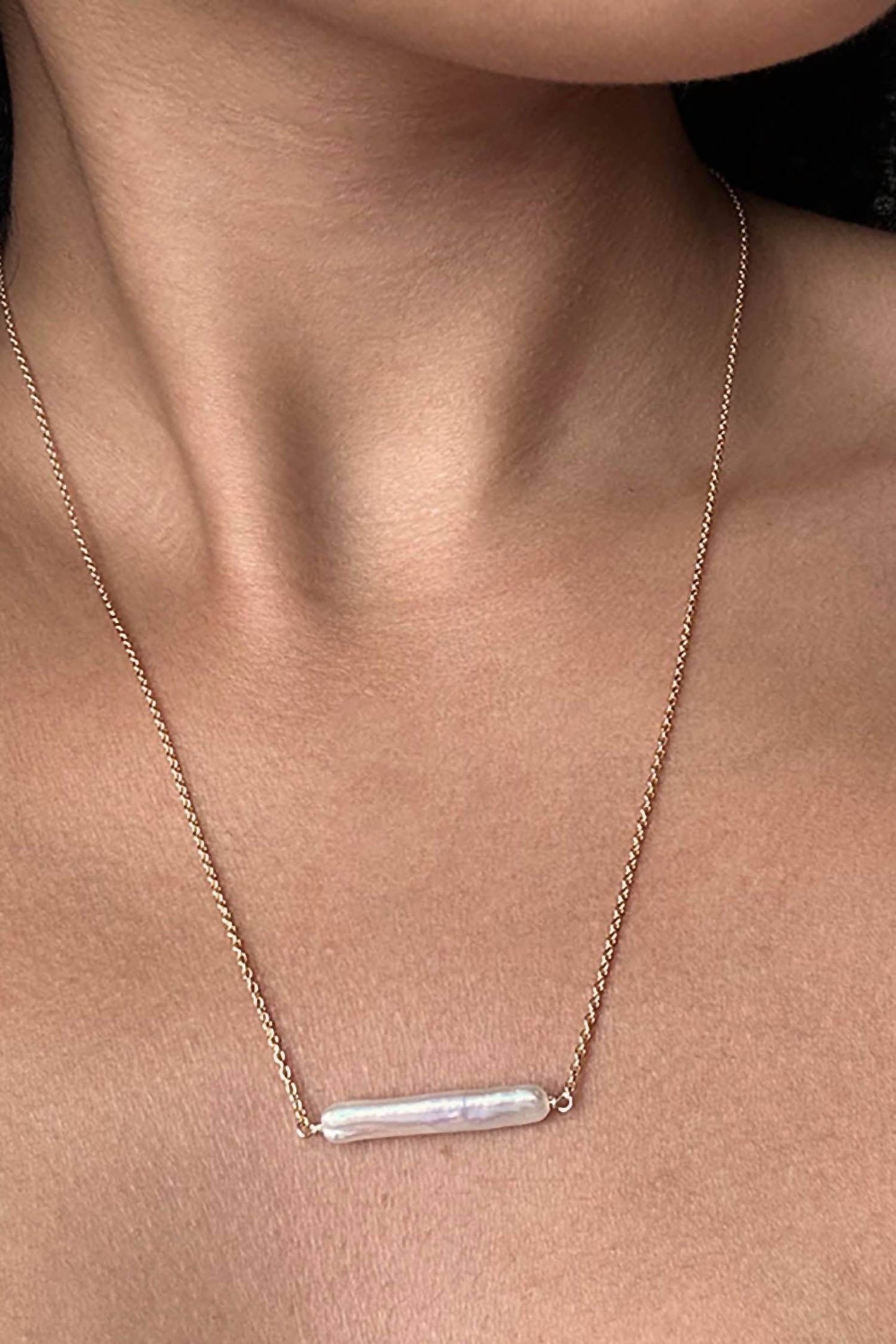 Astor & Orion - Women's Maris Pearl Bar Necklace - Rack Hunt -