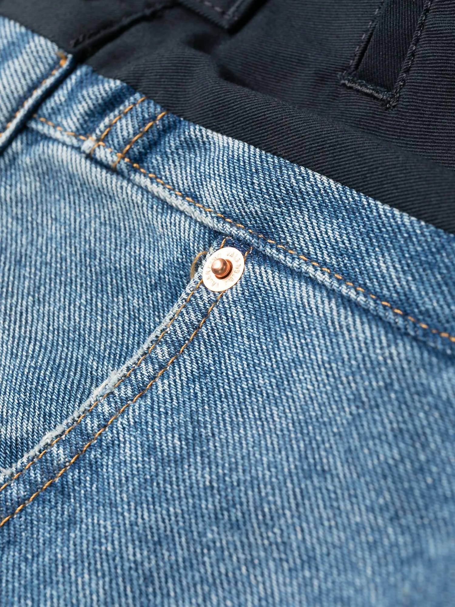 Valentino - Dual Material Denim Trousers - Rack Hunt -