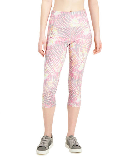Women's Tropical-print Pocket Cropped Leggings