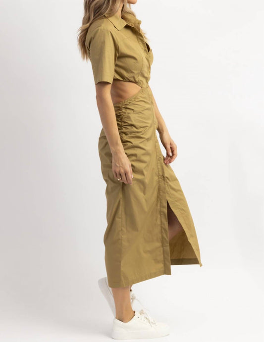 TY CUTOUT SHIRT DRESS