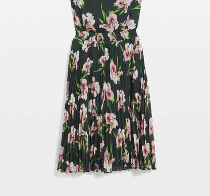 White House Black Market - Sleeveless V-neck Smocked Midi Dress - Rack Hunt