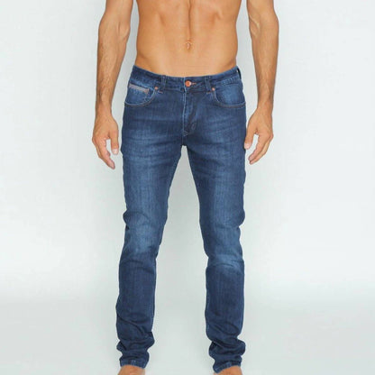 Men's Stretch Denim Jeans With Fade