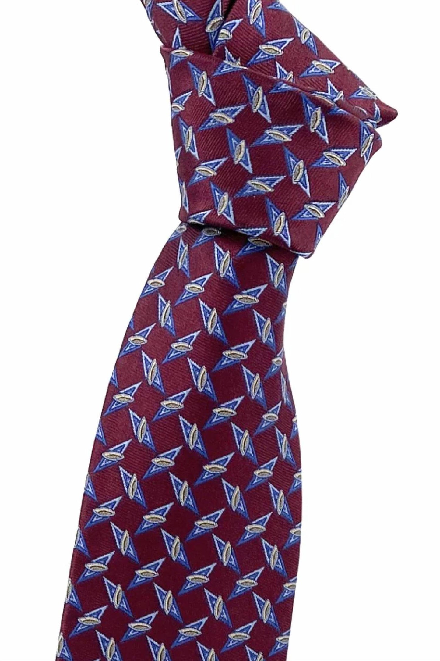 Men's Geometric Best Of Class Woven Silk Tie