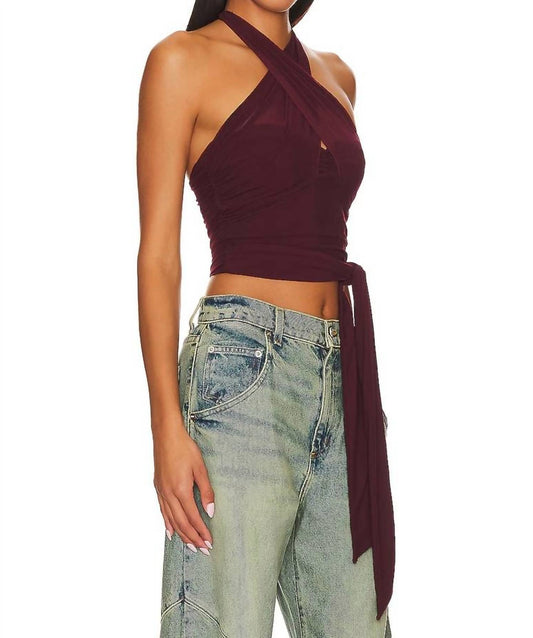 Charlize Halter Top