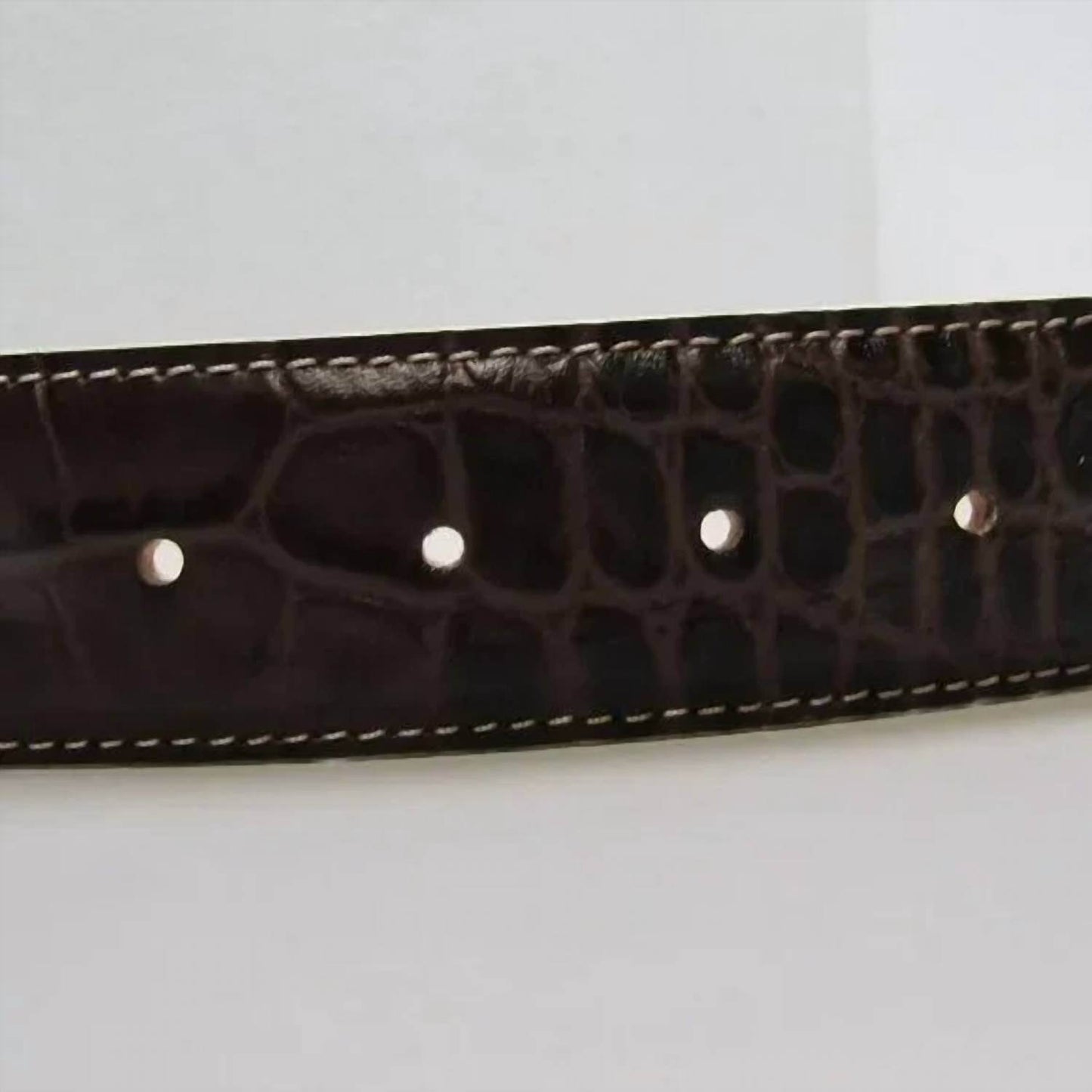 Fresco Golf - Men's Leather Alligator Embossed Belt - Rack Hunt -