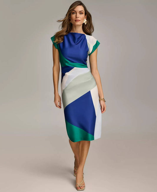 Colorblock Sheath Dress